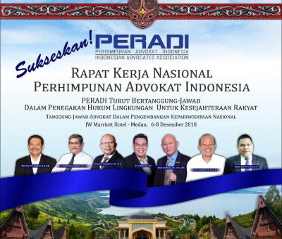 DPC Peradi Kendal mengikuti RAKERNAS PERADI TAHUN 2018 Di Medan
